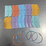 20Pcs Card Holder Sleeves with Rings Compatible with Yoto Cards Individual Card Storage Slots