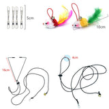 20Pcs Set Interactive Cat Feather Toys Pet Teaser Play Chase Kit