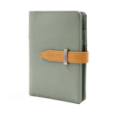 RFID Blocking Passport Wallet Travel Passport Card Case with Airtag Holder Green