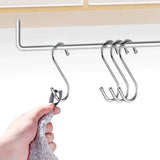 40Pcs Stainless Steel Metal S Shaped Hooks Clothes Hanger for Kitchen Bathroom