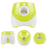 Automatic Fetch Ball Launcher Dog Toy with 3 Balls 3 Range Modes Green