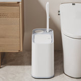 5L Wheeled Bathroom Trash Bin with Toilet Brush 36 Single-Use Heads
