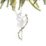 8PCS Christmas Acrylic Snowflake Hanging Ornaments Xmas Tree Decoration Pendants