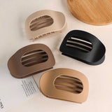Set of 4 Flat Hair Clips Stylish Plastic Claw Clips