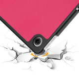 Smart Flip Case Compatible with Lenovo 10.1 Inch Laptop TB311FU 2025 with Stand Rose Red