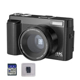4K Digital Camera 48MP with Flip Screen 16X Zoom and 32GB TF Card