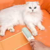 Pet Hair Remover Roller Reusable Pet Fur Remover for Couch Auto Seat Carpet Bedding Clothing White