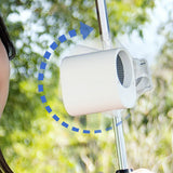 Car Clip-On Fan with LED Display – 100-Speed Adjustable Portable Fan for Camping & Umbrella Use
