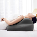 Ergonomic Memory Foam Reading Pillow for Bed and Sofa Grey