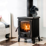 6-Blade Fireplace Warming Fan Self-Powered Stove Top Burner