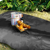 3-in-1 Hooded Rain Poncho for Adult with Pocket, Waterproof Lightweight Black
