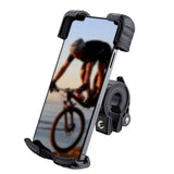 Aluminum Alloy 360-Degree Rotating Bike Motorcycle Phone Mount for 4.7-6.8 Inch Smartphones