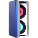 96-Disc CD Case Portable CD DVD Storage Holder with Zipper Disc Carrying Organizer Blue