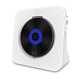 Bluetooth CD Player for Home Desktop Stereo Music Player with LED Display with Remote Control for Bedroom Living Room White