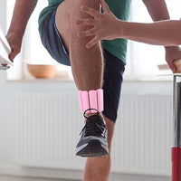 Pair of Adjustable Wrist Ankle Weights Unisex Strength Training Set Walking Running Gym Pink