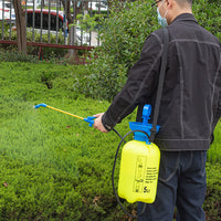 Garden Pressure Sprayer Portable Hand Pump Chemical Weed Spray Bottle with Adjustable Nozzle