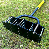 Lawn Aerator with 18 Steel Tines Manual Lawn Aerator Tool for Garden