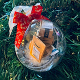 2Pcs Clear Funny Christmas Ornament Ball Hanging Decoration Home Office Party Supplies