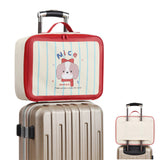 Lightweight Travel Organizer Bag with Multiple Compartments for Easy and Efficient Packing Red