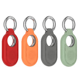 4 Pack Silicone Cases Compatible with Samsung Galaxy SmartTag2 Protective Covers with Key Rings Style 2