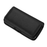 Universal Black Oxford Phone Waist Pouch with Belt Clip & Card Slot XL