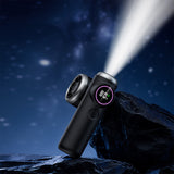 Easy Attached Detachable Fan Neck Handheld Dual 2000mAh Battery Black