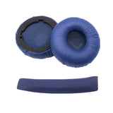 Replacement Snap-On Ear Pads Headband Set Compatible with JBL Tune 600BT / T520BT / T510BT / T500BT / T450BT Blue