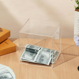 Clear Acrylic Piggy Bank Must Break to Open Money Box