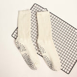 2 Pair Non-Slip Grip Socks for Yoga & Pilates White