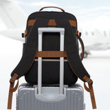 4Pcs Set Travel Luggage Bags 40L Backpack fits 17" Laptop with 3 Packing Cubes Black