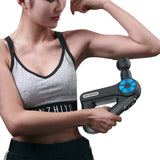 Handheld Muscle Massager with 9 Massage Heads Blue