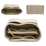 Thick Felt Tote Bag Organizer Insert with Multiple Pockets Beige