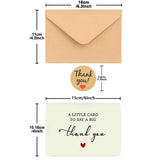 40 PCS Holiday Thank You Greeting Cards with Envelopes and Seal Stickers