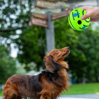 Wobble Giggle Dog Ball Pet Dog Interactive Toy Ball Squeaky Dog Toys Ball