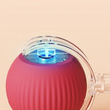 Interactive Cat Toy Ball Fast Rolling Motion Activate Cat Toy Red