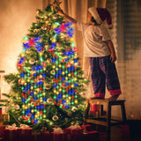 2Pcs Christmas Hanging Bell Light 8 Modes  Colorful Bell Light Xmas New Year Decor