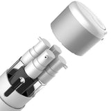 Travel Cosmetic Dispenser Set 4 in 1 Refillable Bottles White