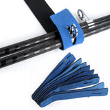 Fishing Rod Straps 10PCS Clips for Casting Spinning Fly Rod Blue