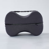 Foldable Knee Pillow for Side Sleepers Leg Support Pillow with Elastic Strap