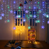 4m Waterproof Curtain String Lights for Christmas Window & Party Decorations Style 2