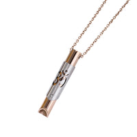 Yoga Symbol Mindful Breathing Necklace Calming Necklace Meditation Necklace Rose Gold