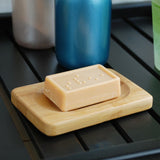 2PCS  Natural Bamboo Wood Soap Dish Storage Soap Holder Bath Shower Plate Bathroom