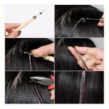 Hair Tinsel 18 Colors Kit for Girls Fairy Tinsel Hair Extensions Christmas Party Festival