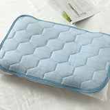 Pillowcase and Pillow Towel Set Cooling Pillow Covering Decorative Cushion Cover Set Blue