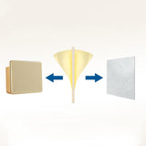 2 Pack Wall Mount Phone Holder No-Drill Phone Space-Saving Stand with Adhesive Backing for Home Dorm Apartment RV Gold