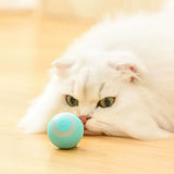 USB Rechargeable Interactive Cat Toy Ball – Smart Rolling Design for Indoor Cats Blue