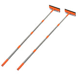 2PCS 2 in 1 Squeegee Window Cleaner with Long Handle for  Glass Shower