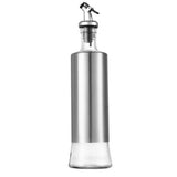500ml Glass Oil Dispenser with Capacity Markings Push-Button Bottle