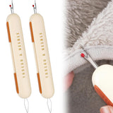 2Pcs 2-in-1 Needle Threader Seam Ripper for Sewing Sewing Seam Ripper Tools Yellow