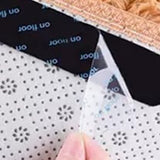 PU Rug Gripper Tape Double Sided Non Slip Washable Reusable Black